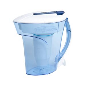 ZeroWater 2.4L 10-Cup Filter Jug with 5-Stage Filtration and TDS Meter for Pure Drinking Water